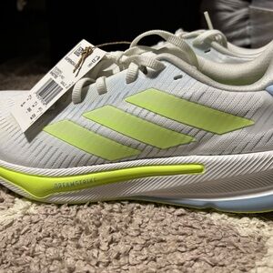 Adidas White and Lime Green SUPERNOVA EASE. Size 9W